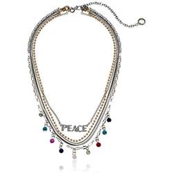 BCBGeneration Row Peace Necklace