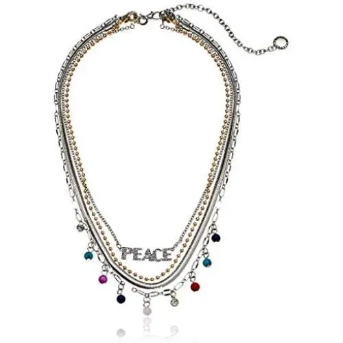 BCBGeneration Row Peace Necklace