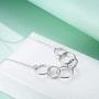 SOULMEET 60th 50th 40th 30th Birthday Gifts Necklace for Women, Sterling Silver Circle Necklace Jewelry for Her, Each Circle for A Fabulous Decades