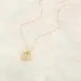 MONOZO Hexagon Initial Necklace for Women, 14k Gold Filled Letter Pendant Necklace Dainty Personalized Alphabet 26 Monogram Initial Necklace for Girls Jewelry Gifts