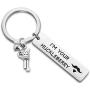 WUSUANED Tombstone Movie Quote Keychain Im Your Huckleberry Western Movie Jewelry Gift for Movie Fan