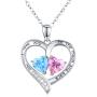 I Love You to The Moon and Back Necklace Opal Moon and Star Heart Necklace Mother Gift Mother Necklace Girlfriend Jewelry