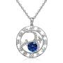 Sagittarius Necklace Zodiac Sign Horoscope Gifts Constellation Birthstone Pendant Necklaces Jewelry 925 Sterling Silver for Women Girls White Gold Plated