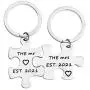 FUSTMW Couple Wedding Gifts Mr Mrs Est 2021 Keychain Set Newlyweds Gifts Wife Husband Engagement Gifts FUSTMW Couple Wedding Gifts Mr Mrs Est 2021 Keychain Set Newlyweds Gifts Wife Husband Engagement Gifts