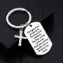 Gzrlyf Christian Gifts Prayer for Protection Keychain Religious Gifts for Christian Pastor Gifts
