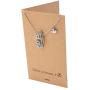 Quan Jewelry Gifts for Women Bird Cage with Key and Bird Charms Pendant Necklace, Necklaces for Women with Inspirational Greeting Card