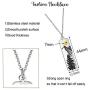 Detailed Gold Sun and Mountain Necklace with Pine Tree Adventure Travel Jewelry