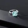 Gem Stone King 925 Sterling Silver Sky Blue Topaz Women Ring (4.65 Ct Cushion Checkerboard, Gemstone Birthstone, Available in size 5, 6, 7, 8, 9) Gem Stone King 925 Sterling Silver Sky Blue Topaz Women Ring (4.65 Ct Cushion Checkerboard, Gemstone Birthstone, Available in size 5, 6, 7, 8, 9)