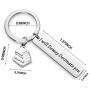 WUSUANED Book Lover Gift I Will Dewey Decimate You Keychain Book Quote Keychain Funny Gift for Reader Librarian