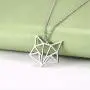 VASSAGO Stainless Steel Origami Geometric Fox Head Pendant Necklace Hollow Out Design Animal Charm Necklaces for Men Women Boys and Girls VASSAGO Stainless Steel Origami Geometric Fox Head Pendant Necklace Hollow Out Design Animal Charm Necklaces for Men Women Boys and Girls