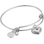 Halos & Glories, ''Heart'' Charm Bangle Bracelet