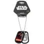 Star Wars Jewelry Episode 7 Kylo Ren Stainless Steel Double Dog Tag Pendant Necklace, 22'' Star Wars Jewelry Episode 7 Kylo Ren Stainless Steel Double Dog Tag Pendant Necklace, 22''