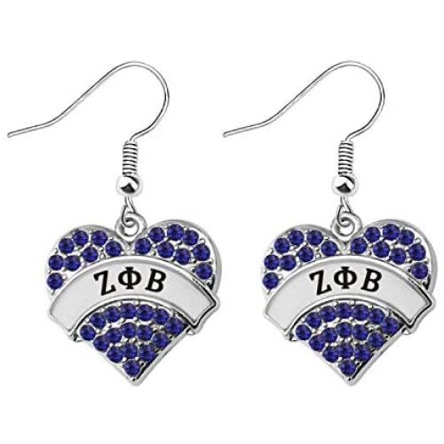 SEIRAA Sorority Inspired Rhinestone Earring 1920 Zeta Dove Gifts for Sorority Sisters SEIRAA Sorority Inspired Rhinestone Earring 1920 Zeta Dove Gifts for Sorority Sisters
