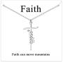 JSJOY Cross Necklace for Women Religious Gifts Cross Necklace Chain Faith Cross Pendant Necklace for Teen Girls