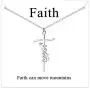 JSJOY Cross Necklace for Women Religious Gifts Cross Necklace Chain Faith Cross Pendant Necklace for Teen Girls