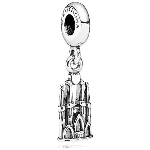 Pukido 925 Sterling Silver Bead Charm La Sagrada Familia Dangle Pendant Beads fit Pandora Bracelet & Bangle DIY Jewelry