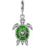 NINAQUEEN Tortoise Bracelet Charms 925 Sterling Silver Green Enamel Charm Bead Love Animal Theme Charms for Pandöra Bracelets Necklace Gifts for Mom Daughter Girls
