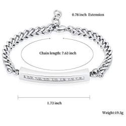 zeqingjw Crystal Cremation Jewelry Bracelet for Ashes for Women Stainless Steel Adjustable Urn Bangles for Ashes Memorial Keepsake Jewelry Ashes Bracelet