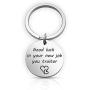 Eigso Lucky Keychain Good Luck in Your New Job You Traitor New Job Keychain Goodbye Gift for Work Colleague(Lucky New Job KR)