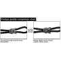Stainless steel skull ghost head diamond black winding leather bracelet trendy hip-hop fashion jewelry gift