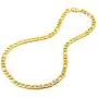 ChainsPro Mens NK 3:1 Figaro Chain Necklace-4/5/6/7.5/8/9/12/13MM Width, 18K Gold Plated/316L Stainless Steel/Black, 18-30'' (Send Gift Box)