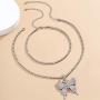 Ingemark Charm Pendant Tennis Chain Choker Necklace Bling Rhinestone Choker for Girls Women Fashion Jewelry Accessory