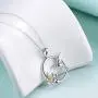 WINNICACA s925 Sterling Silver（Hummingbird&Lotus&Sunflower& Rose& Daisy&Bee&Tree of Life） Pendant Necklace Jewelry for Women Teens Birthday Gift