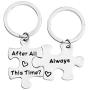 FUSTMW Couple Puzzle Keychain After All This Time and Always Couples Jewelry Best Friend Gift