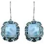 YoTreasure 13.39 Cts. Larimar London Blue Topaz 925 Sterling Silver Earrings