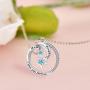 C&U 925 Sterling Silver for Mom Necklace Star Necklace I Love You Forever Pendant Necklace Jewelry Gifts for Women Mom Daughter Wife Girls