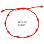 Handmade 7 Knots Red String Bracelet for Protection, Evil Eye and Good Luck, Amulet for Success and Prosperity, Friendship Bracelets for Women Men Teens