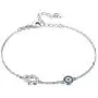 TONGZHE Blue Evil Eye Hamsa Hand Bracelet in Sterling Silver 925 with Cubic Zirconia CZ and 7''+1.5'' Cable Chain TONGZHE Blue Evil Eye Hamsa Hand Bracelet in Sterling Silver 925 with Cubic Zirconia CZ and 7''+1.5'' Cable Chain