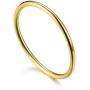 Madeone❤Gifts for Mothers Day❤Thin Rings Thumb Ring 925 Sterling Silver 14K Gold Plated High Polish Minimalist Stacking Rings Wedding Eternity Engagement Ring for Women
