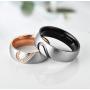 His & Hers Real Love Heart Promise Ring Titanium Stainless Steel Couples with I Love You Engraved Wedding Engagement Bands Top Ring for Girlfriend Boyfriend Gift