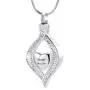 Minicremation Cremation Jewelry for Ashes The Eye of My Heart Keepsake Memorial Jewelry for Urn Necklace Stainless Steel Ashes Pendant with 20 Inch Chain