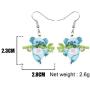 DOWAY Acrylic Charm Cute Cartoon Bamboo Australian Koala Earrings Drop Dangle Jewelry Natural Decoration for Women Girls Funny Party Gifts