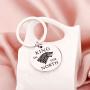HOLLP GOT Inspired Jewelry House Stark Gift King in The North Keychain Gift for GOT Fans
