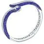 Bling Jewelry Egyptian Fashion Statement Snake Serpent Hinge Cuff Bangle Bypass Bracelet for Women White Blue Simulated Sapphire Cubic Zirconia Pave CZ Rhodium Plated Bling Jewelry Egyptian Fashion Statement Snake Serpent Hinge Cuff Bangle Bypass Bracelet for Women White Blue Simulated Sapphire Cubic Zirconia Pave CZ Rhodium Plated