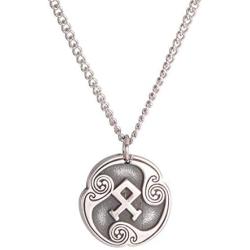 LUSSO Rune Amulet Charms Necklace Norse Viking Runes Collection Charms Pendant Talisman Futhark Jewelry for Women Men