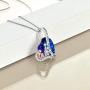 TOUPOP Mom Gifts for Mothers Day 925 Sterling Silver Heart Crystal Pendant Necklace Jewelry Gifts for Women Girls Mom Daughter Sisters Friends Birthday Mothers Day