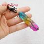 Lovastar 7 Chakra Gemstone Tree of Life Copper Wire Wrap Healing Pendant Natural Quartz Crystal Necklace for Women and Girls