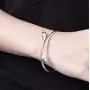 Vitaltyextracts Silver Plated Bracelet Shining Bangle Bracelets (Silver) Vitaltyextracts Silver Plated Bracelet Shining Bangle Bracelets (Silver)