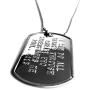 I Can Do All Things Through Christ Military Dog Tag Necklace Philippians 413
