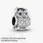 Pandora Jewelry Owl Graduation Crystal and Cubic Zirconia Charm in Sterling Silver