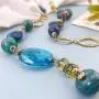 Firstmeet Chunky Crystal Coloured Glaze Beads Long Necklace for Women Firstmeet Chunky Crystal Coloured Glaze Beads Long Necklace for Women