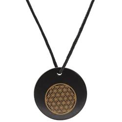 Heka Naturals Shungite Pendant Necklace, EMF Protection Pendant | Shungite Jewelry is Trendy and Used for Chakra and Energy Balancing