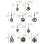 Indian Earrings for Women, Fashion Hollow Dangle Earrings Set for Women Girls Bohemian National Style Eardrop with Bronze Waterdrop Leaf hand Shaped Vintage Jewelry for Gifts,10 Pairs