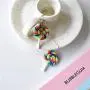Rainbow Food Candy Kawaii Earrings for Women Fun Lollipop Cute Fashion Pendant Jewelry Rainbow Food Candy Kawaii Earrings for Women Fun Lollipop Cute Fashion Pendant Jewelry