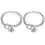 Infinity Collection Best Friends Bracelet- Not Sisters by Blood But Sisters by Heart Bracelet- Friend Jewelry for Friend Chain