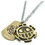 KOGNGU One Piece Trafalgar Law Necklace Chain Pendant Anime Cosplay (Metal Chain & Bronze) KOGNGU One Piece Trafalgar Law Necklace Chain Pendant Anime Cosplay (Metal Chain & Bronze)
